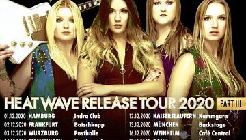 THUNDERMOTHER verschieben ihre November-Konzerte der „HEAT WAVE Release Tour Part III“ auf Dezember 2020 THUNDERMOTHER verschieben ihre November-Konzerte der „HEAT WAVE Release Tour Part III“ auf Dezember 2020