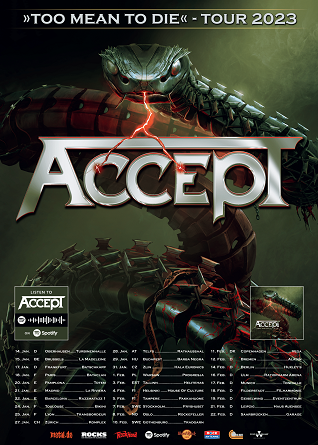 ACCEPT „Too Mean To Die“ Europa Tour 2023