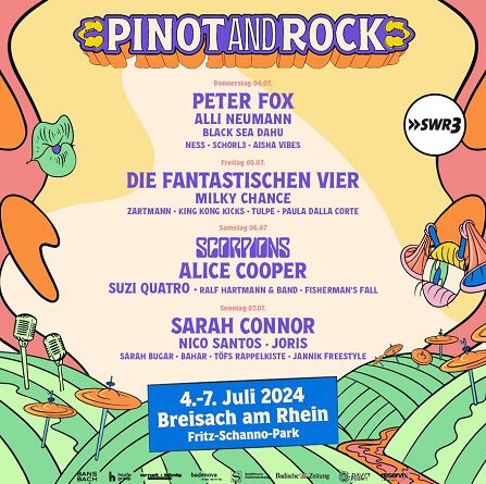 Das Pinot and Rock Festival vom 04.07.2024 – 07.07.2024 in Breisach am Rhein