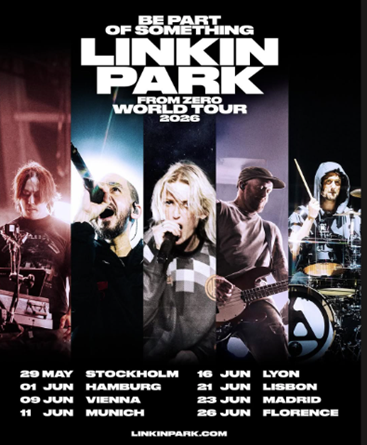 LINKIN PARK setzen ihre monumentale „From Zero World Tour“ 2026 fort LINKIN PARK setzen ihre monumentale „From Zero World Tour“ 2026 fort